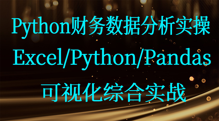 Python财务数据分析实操-Excel/Python/Pandas可视化综合实战
